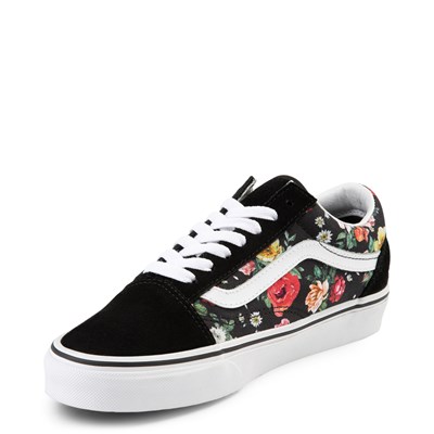 van shoes with flowers