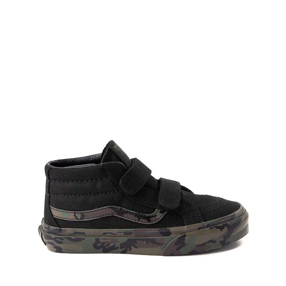 Chaussure de skate Vans Sk8 Mid V - Enfants - Noire / Camouflage