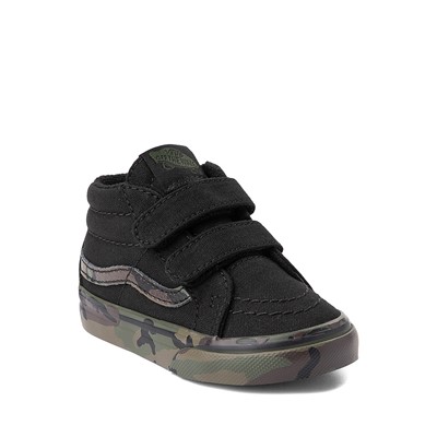 black camo high top vans