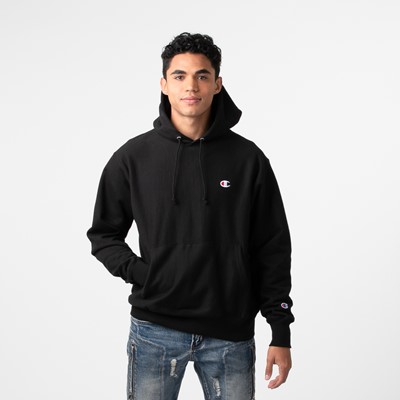 champion rev weave hoodie black