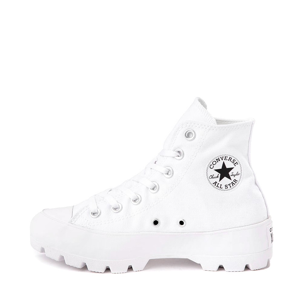 all white lugged converse