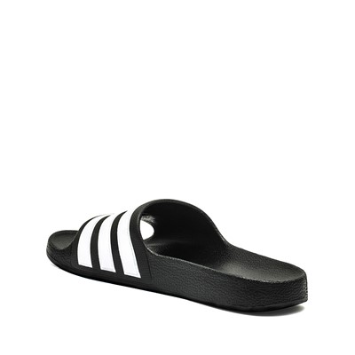 Alternate view of adidas Adilette Shower Slide Sandal - Little Kid / Big Kid - Black / White