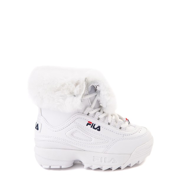 fila white sports shoes