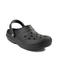 Black store fluffy crocs