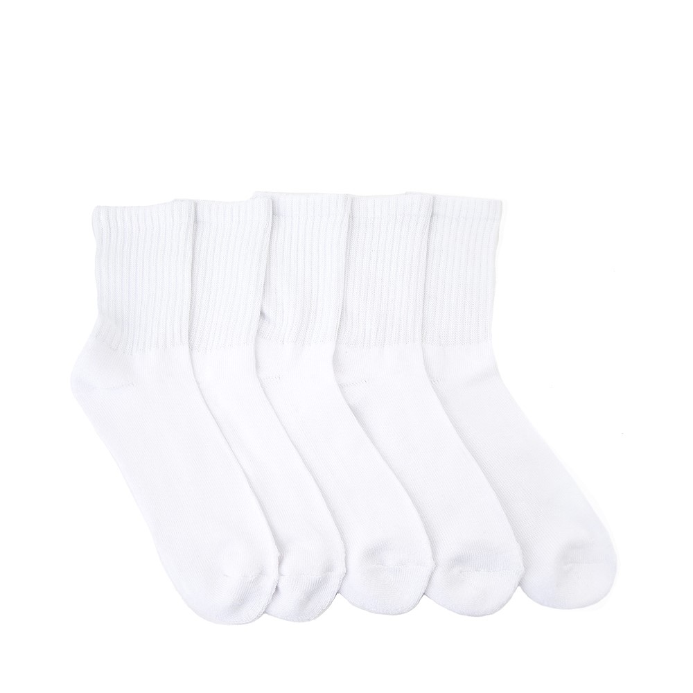 Mens Half Crew Socks 5 Pack - White | JourneysCanada
