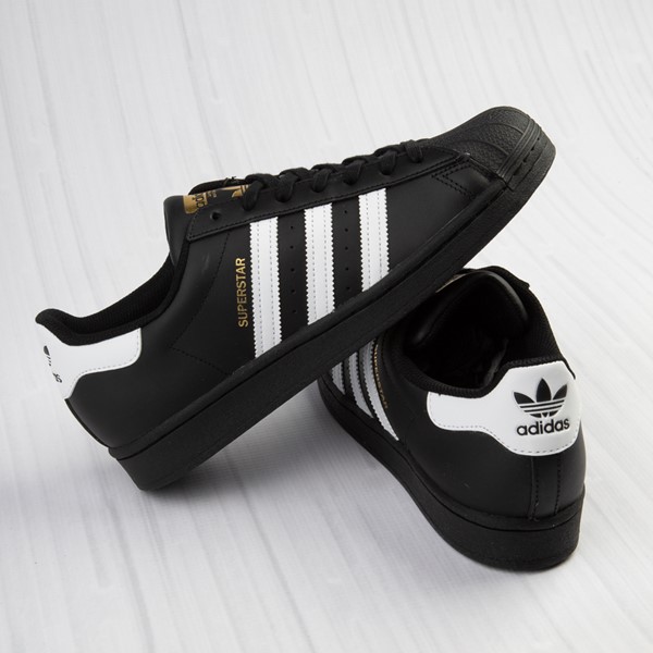 Main view of Mens adidas Superstar Athletic Shoe - Black / White