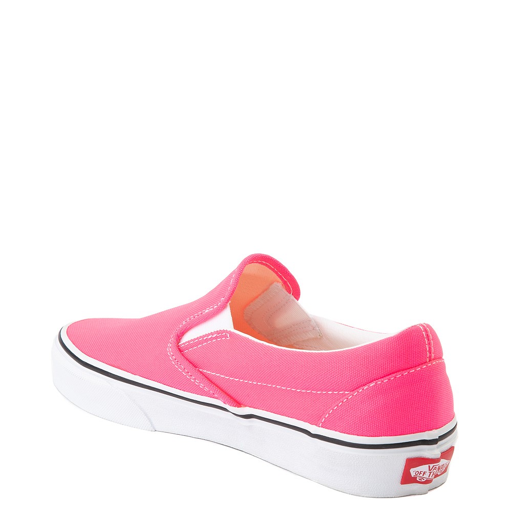 vans pink slip on shoes