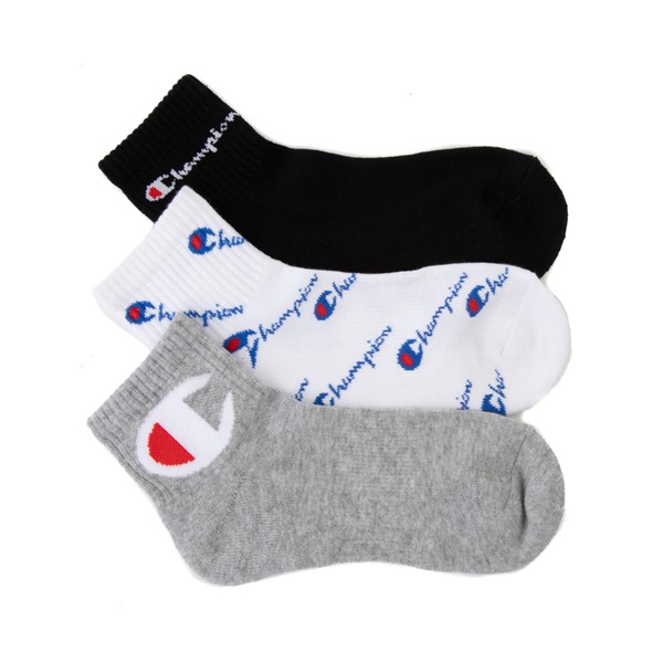 Womens Champion Ankle Socks 3 Pack - Black / White / Grey | JourneysCanada
