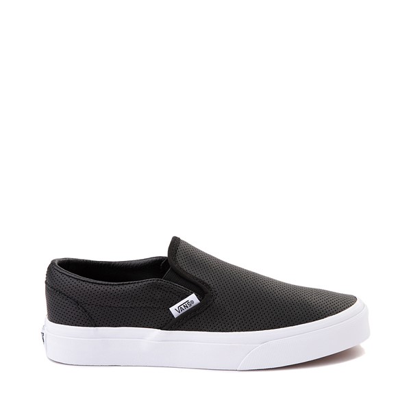 Vans Slip On Leather Perf Skate Shoe - Black