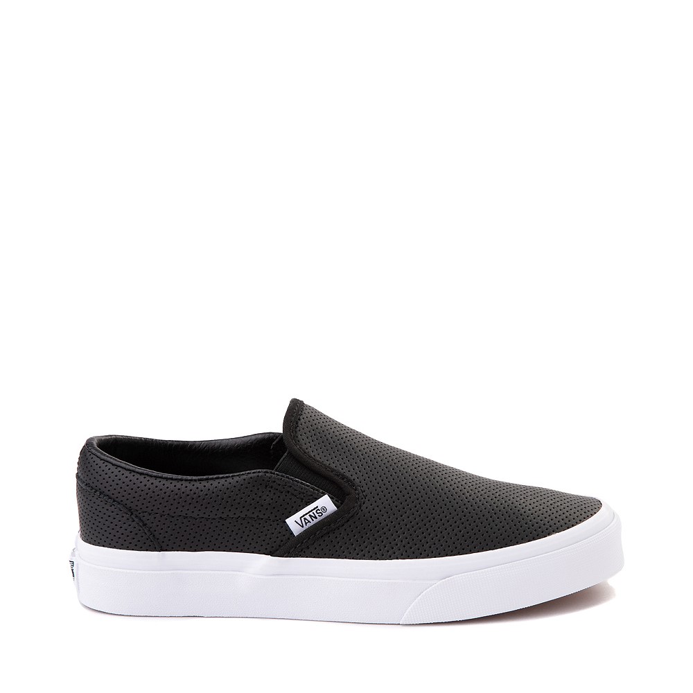 Vans Slip-On Leather Perf Skate Shoe - Black