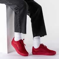 vans old skool platform red