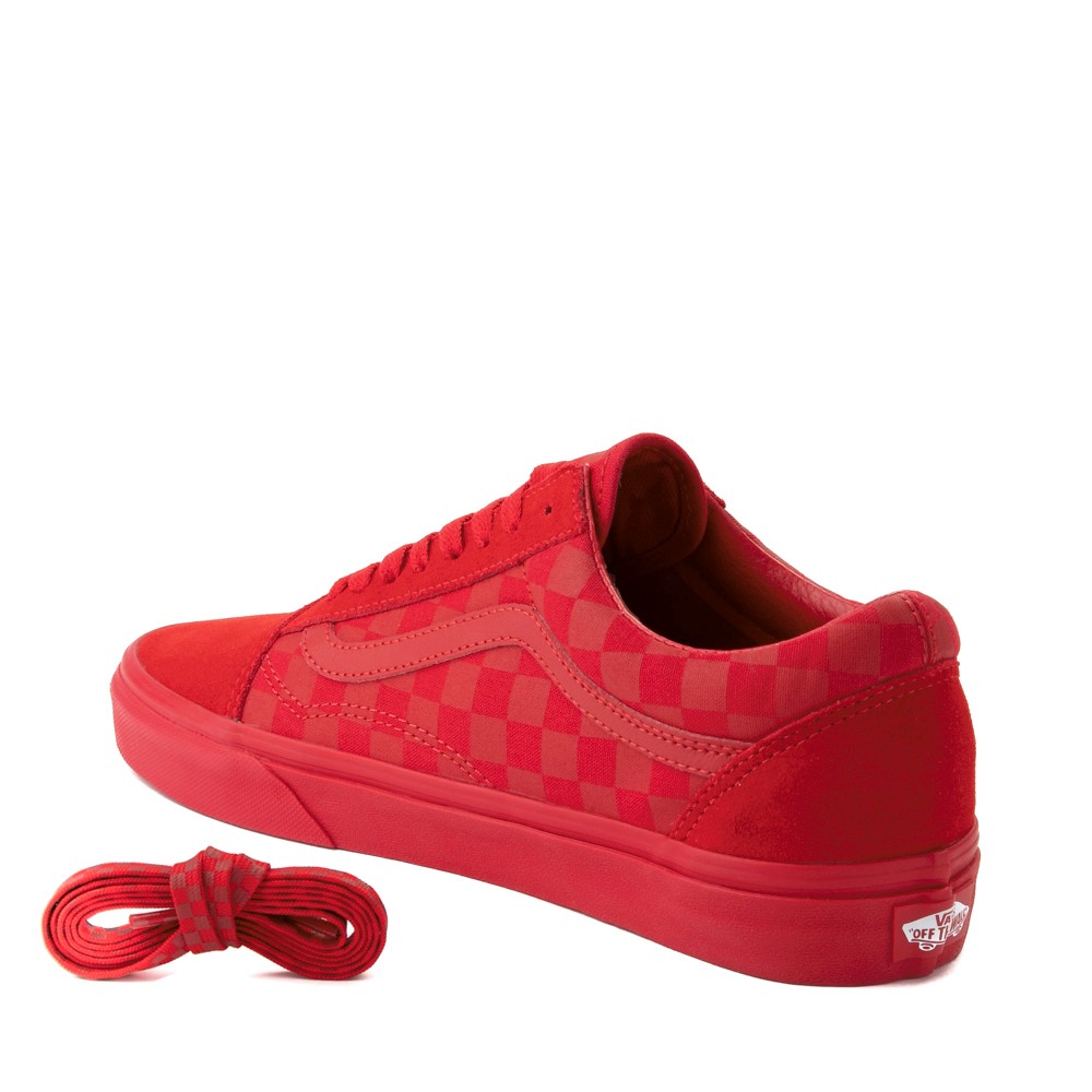 red on red checkered vans