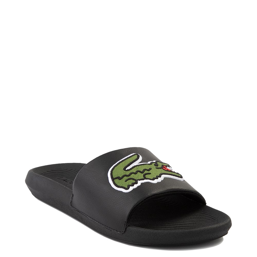 lacoste croco slide