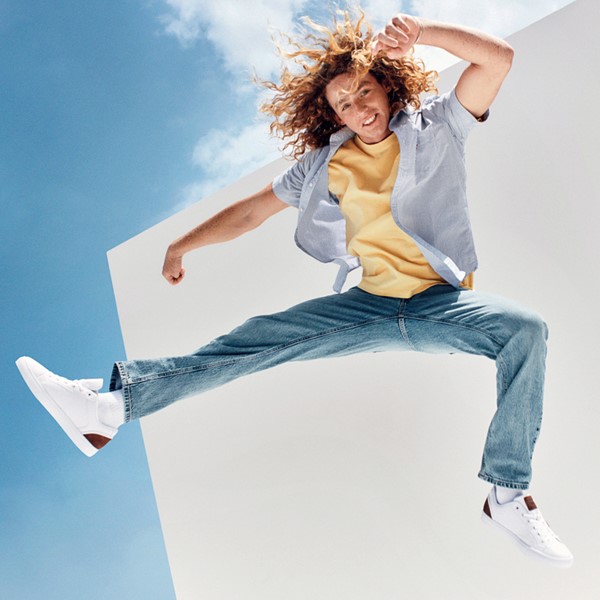 Vue principale de Chaussure décontractée Levi's 501&reg; Jeffrey pour hommes - Blanche