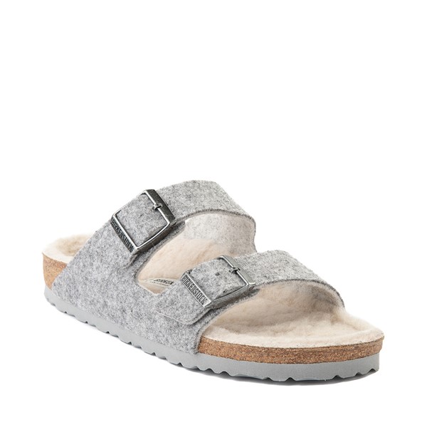 grey felt birkenstock