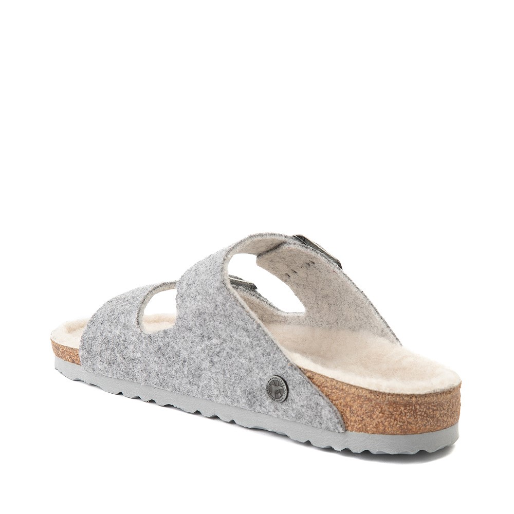 grey wool birkenstocks