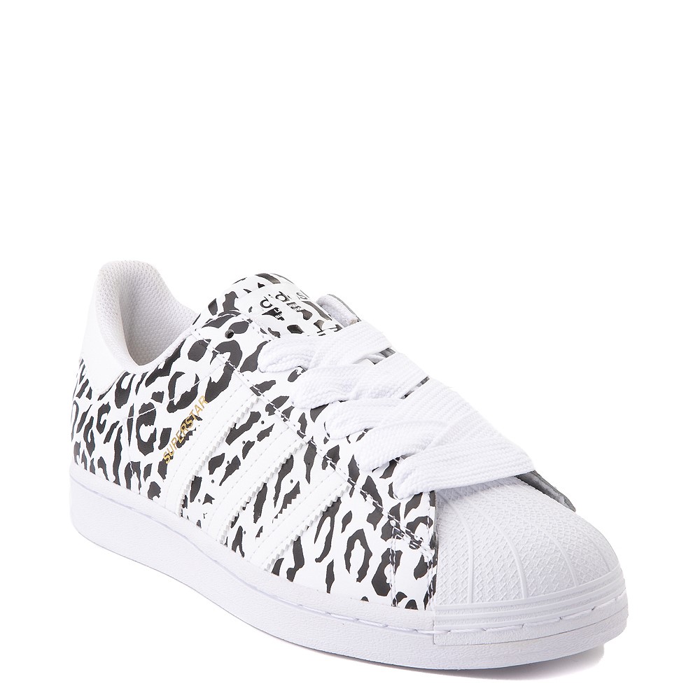 adidas superstar leopard white