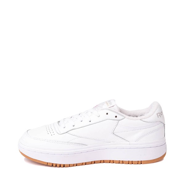 Womens Reebok Club C Double Athletic Shoe - White / Grey Gum