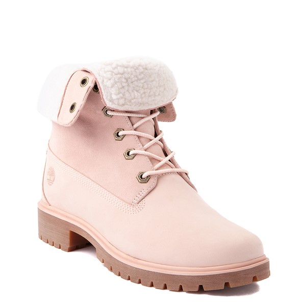 women timberland boots pink