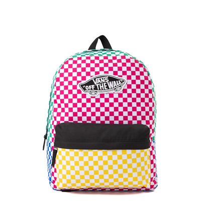 multi coloured vans backpack