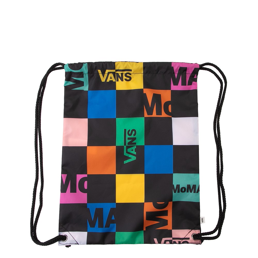 vans checkerboard drawstring bag