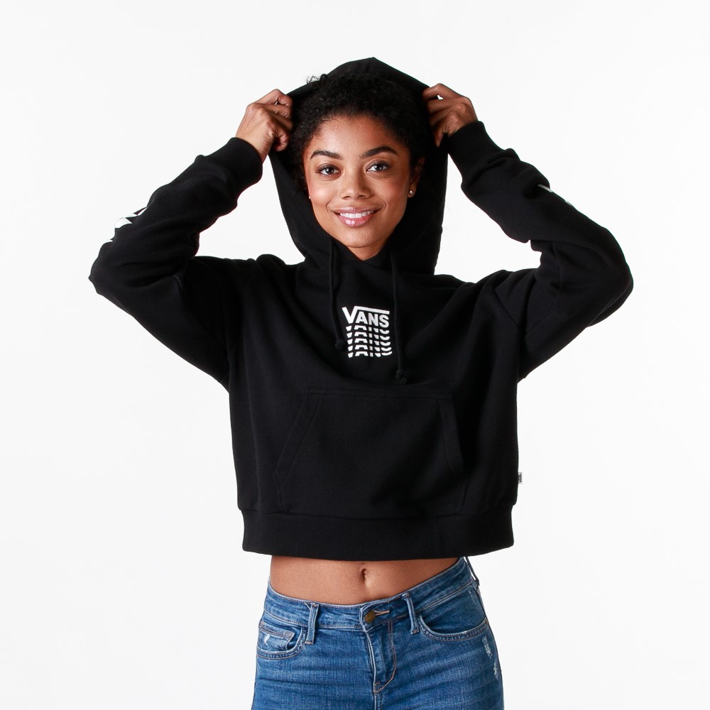 vans hoodie crop top