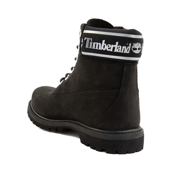 alternate view Womens Timberland 6" Premium Metallic Collar Boot - BlackALT1