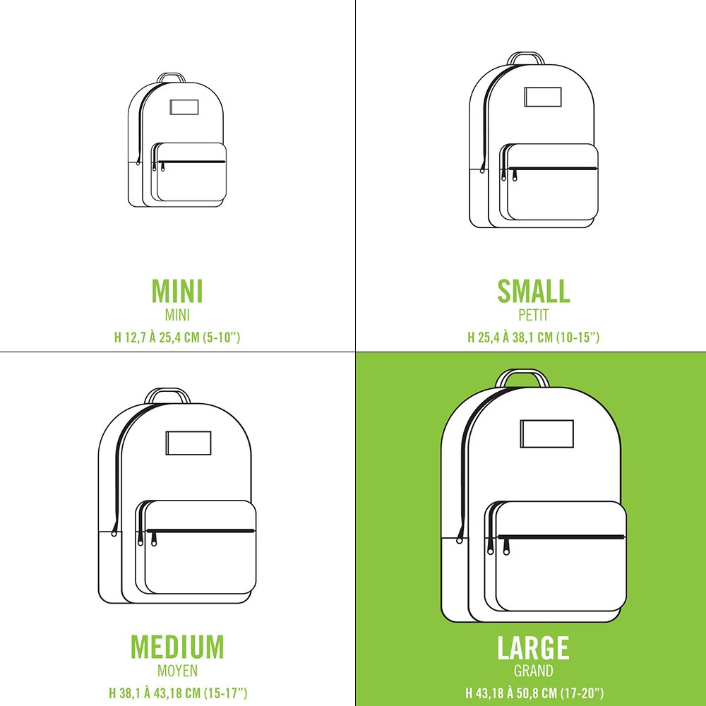 herschel backpack sizes