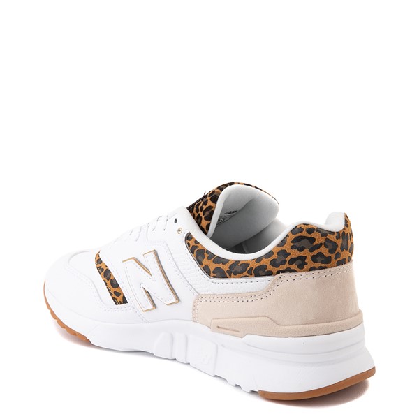 Womens New Balance 997H Athletic Shoe White / Leopard