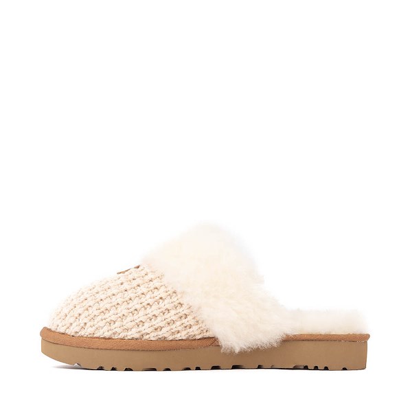 alternate view Womens UGG® Cozy Knit Slipper - CreamALT1