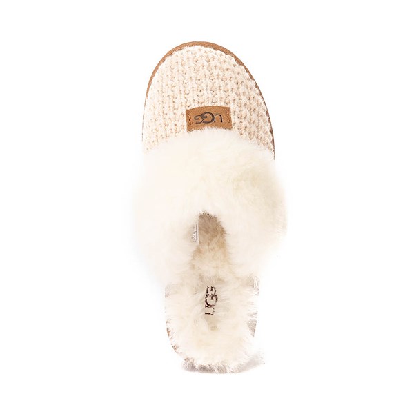 alternate view Womens UGG® Cozy Knit Slipper - CreamALT2