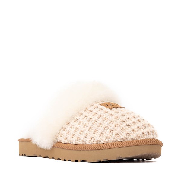 alternate view Womens UGG® Cozy Knit Slipper - CreamALT5