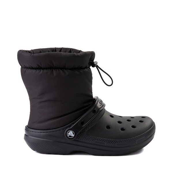 Main view of Crocs Classic Fuzz-Lined Neo Puff Boot - Black