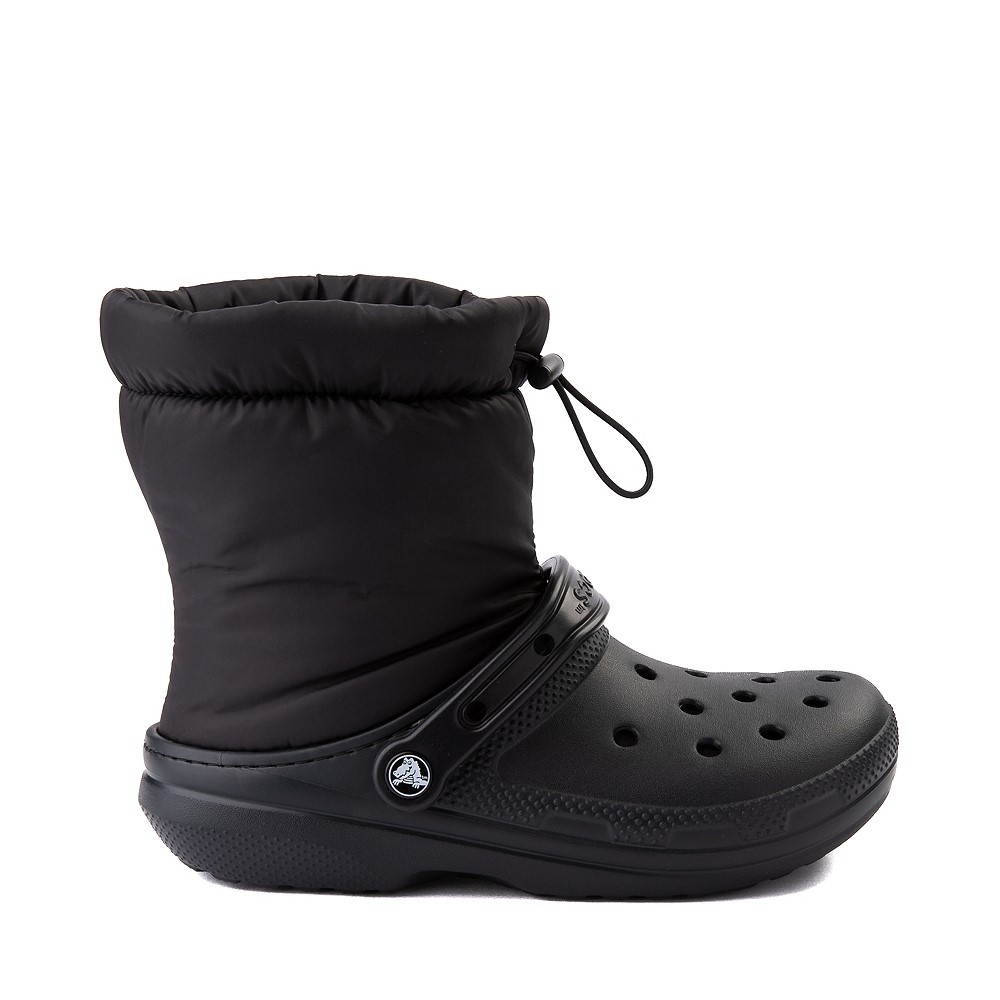 Crocs Classic Fuzz-Lined Neo Puff Boot - Black