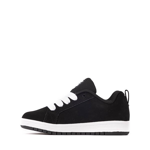 alternate view DC Court Graffik Skate Shoe - Little Kid / Big Kid - Black / WhiteALT1