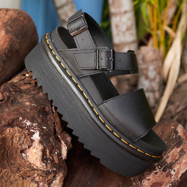 alternate view Womens Dr. Martens Voss Quad Platform Sandal - BlackHERO