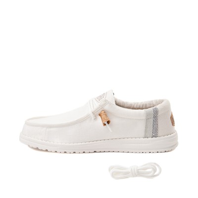 Alternate view of Mens Hey Dude Wally Casual Shoe - Natural White