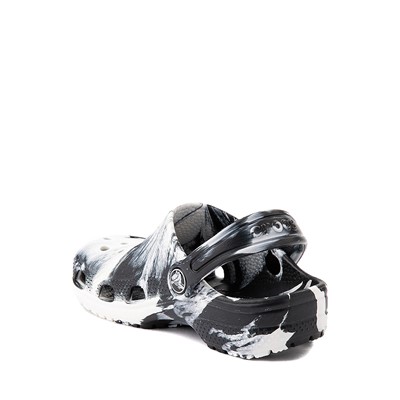 Alternate view of Crocs Classic Clog - Baby / Toddler - Marbled Black / White