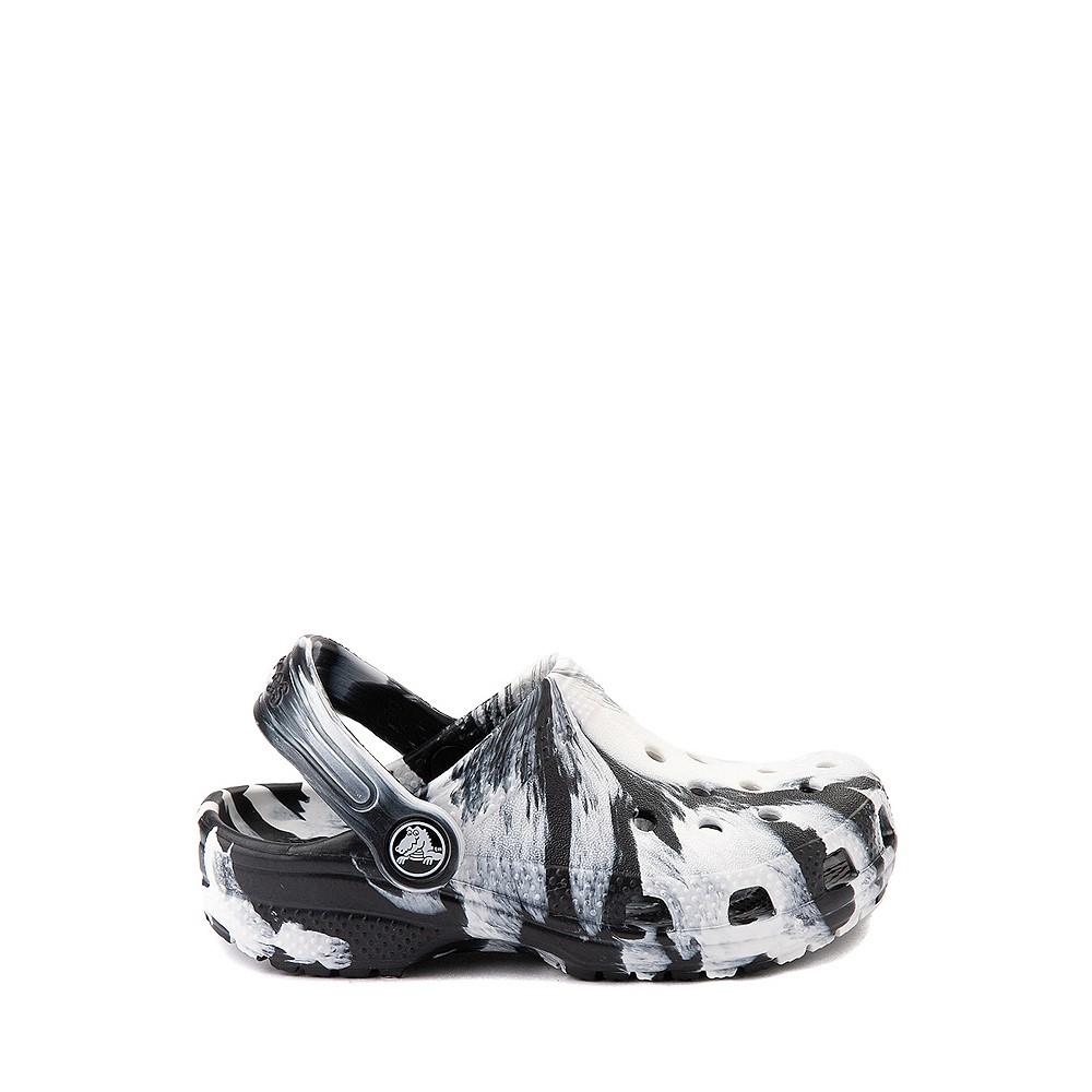 Crocs Classic Clog - Baby / Toddler - Marbled Black / White