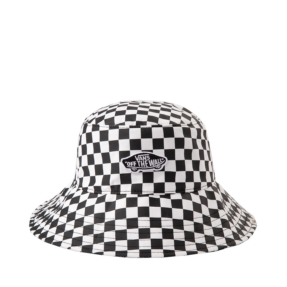 Vans Level Up Checkerboard Bucket Hat - Black / White
