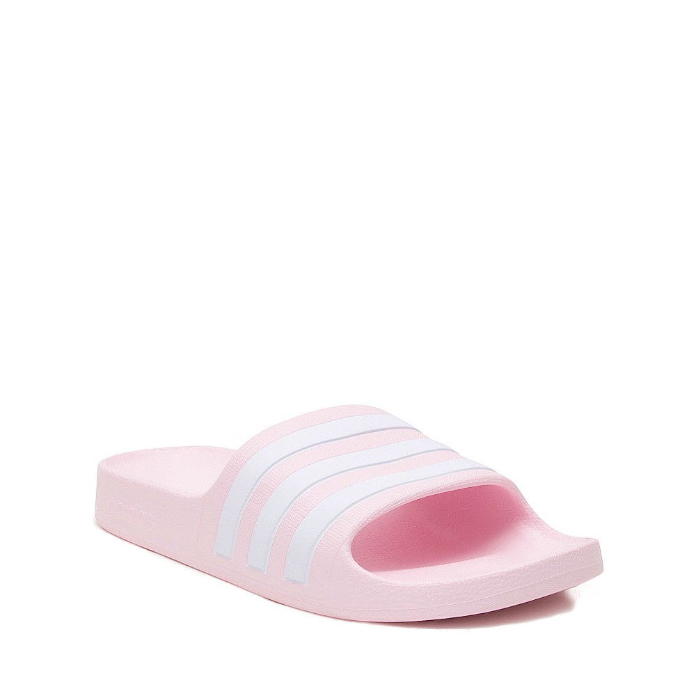 adidas Adilette Aqua Slide Sandal - Little Kid / Big Kid - Clear Pink ...