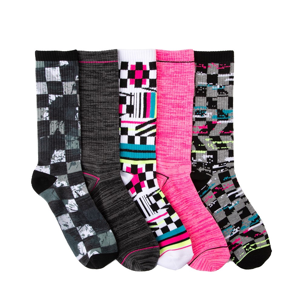 Mens Glitch Crew Socks 5 Pack - Multicolor | JourneysCanada