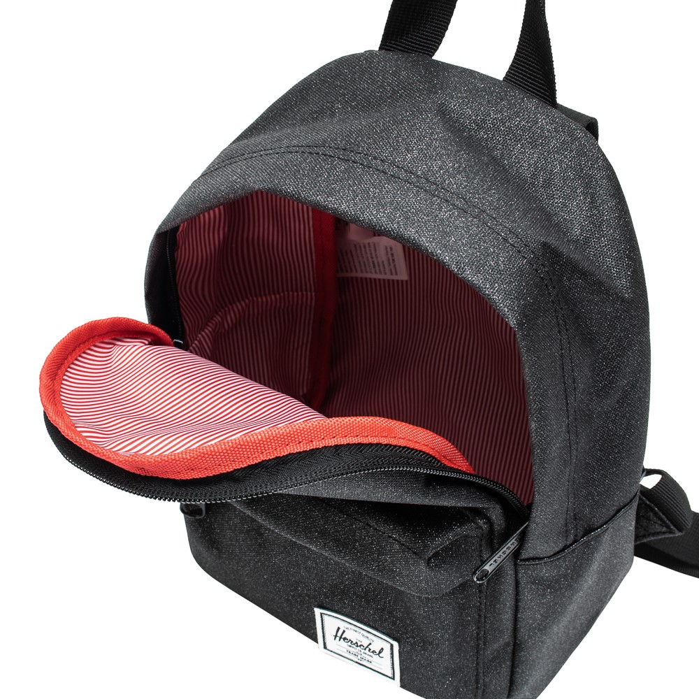 herschel black mini backpack
