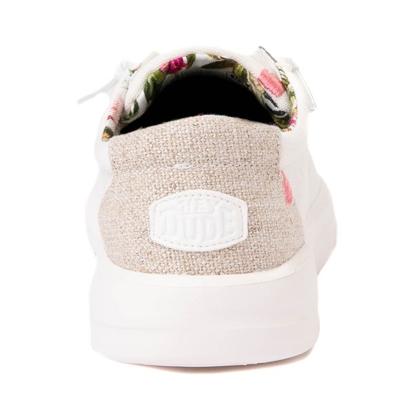 alternate view Womens HEYDUDE Karina Slip-On Casual Shoe - Coconut WhiteALT4