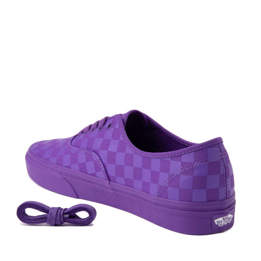 purple checkered vans slip ons