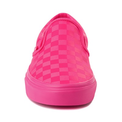 hot pink vans slip on