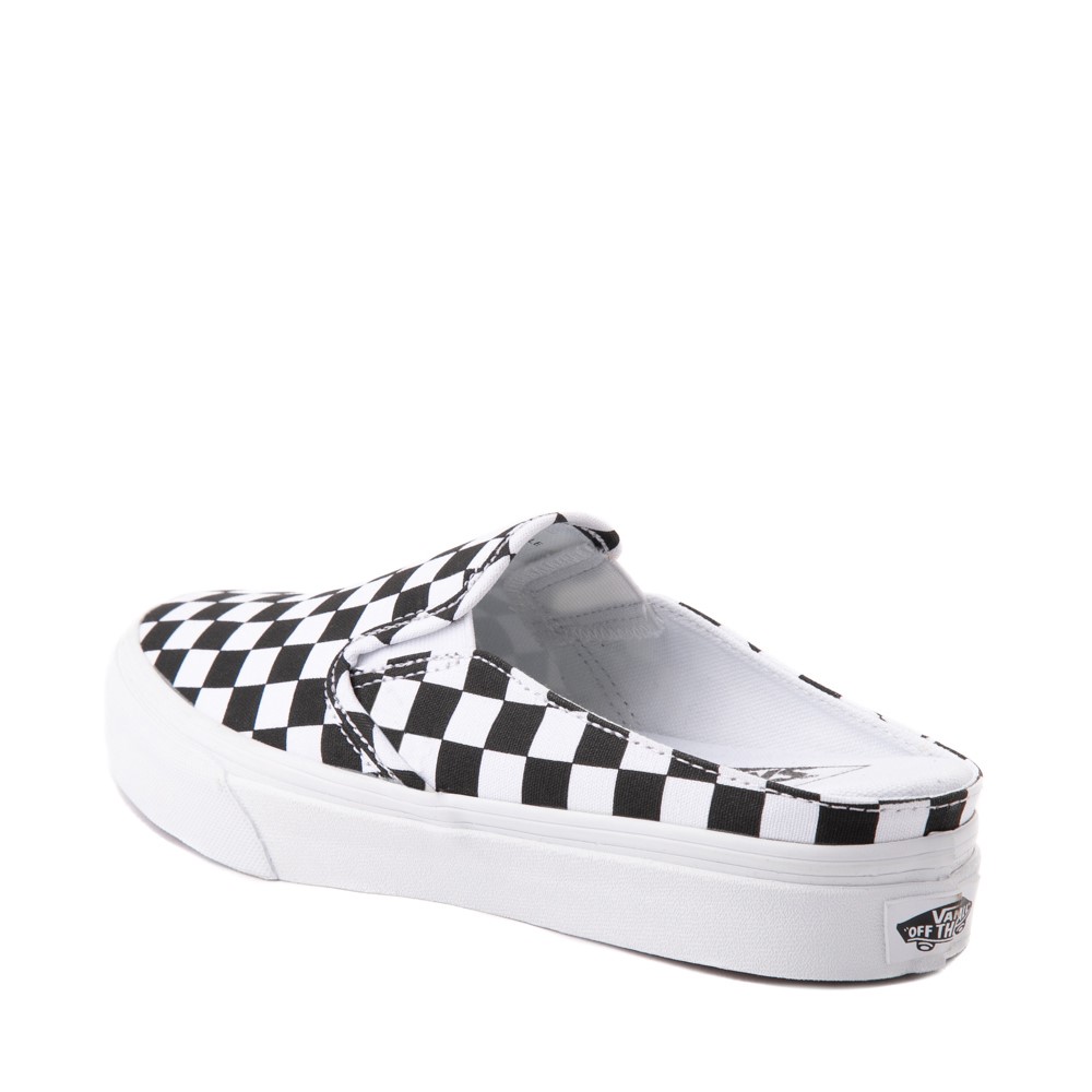 vans checkerboard slip on mule