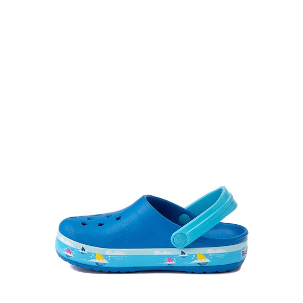 alternate view Crocs Fun Lab Baby Shark Clog - Baby / Toddler - Bright CobaltALT1