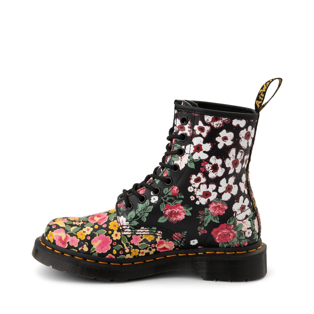 Dr. Martens 1460 8-Eye Floral Mash Up Boot - Black / Multicolor ...