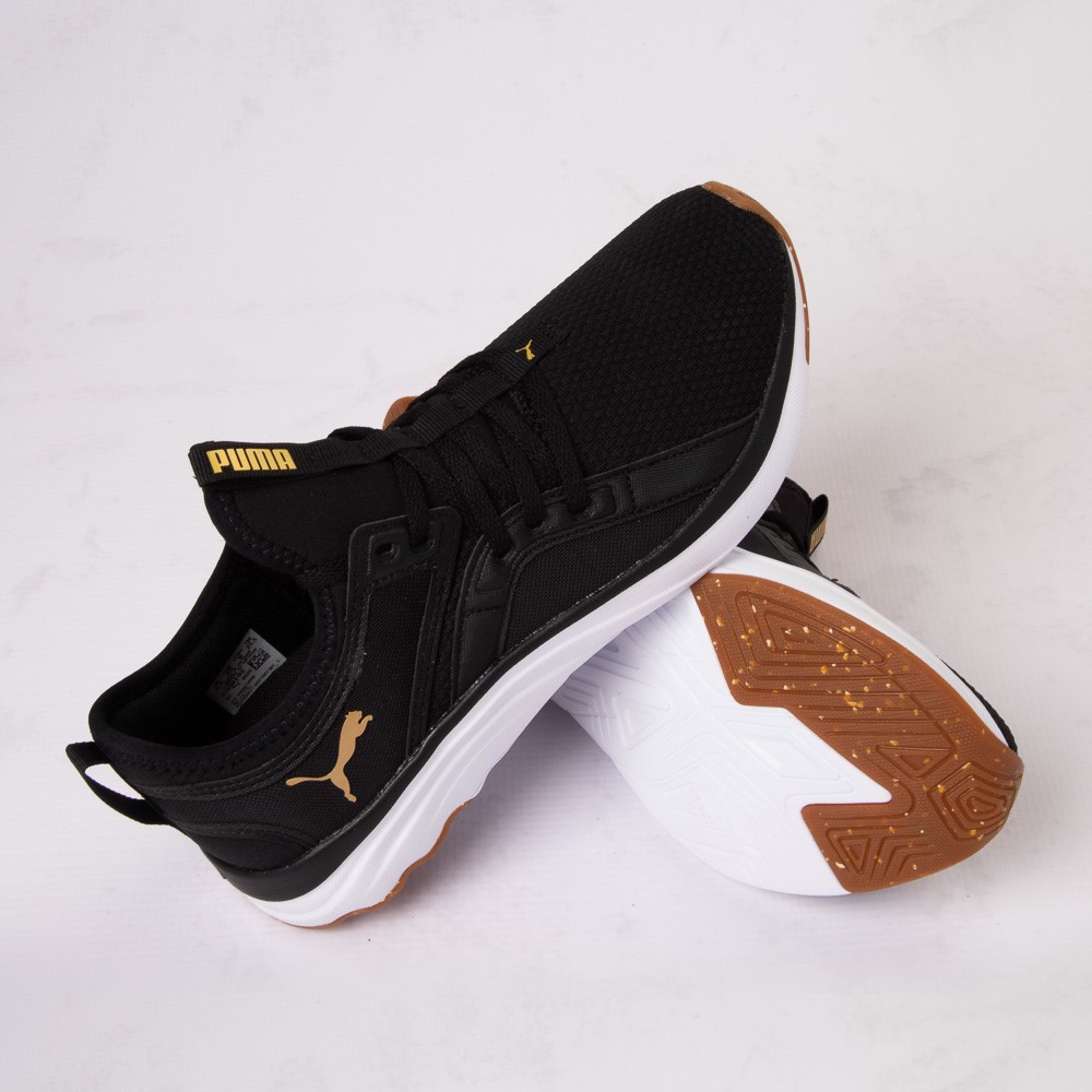 Puma SoftRide Sophia Luxe Athletic Shoe - Black / Gold